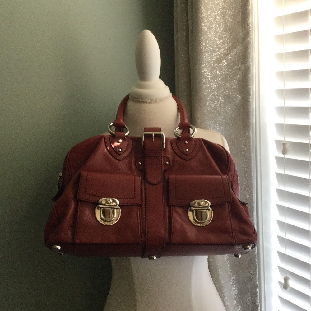 Marc Jacobs red leather Blake purse